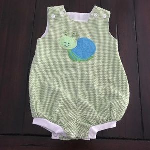 The Bailey Boys 3 month snail outfit